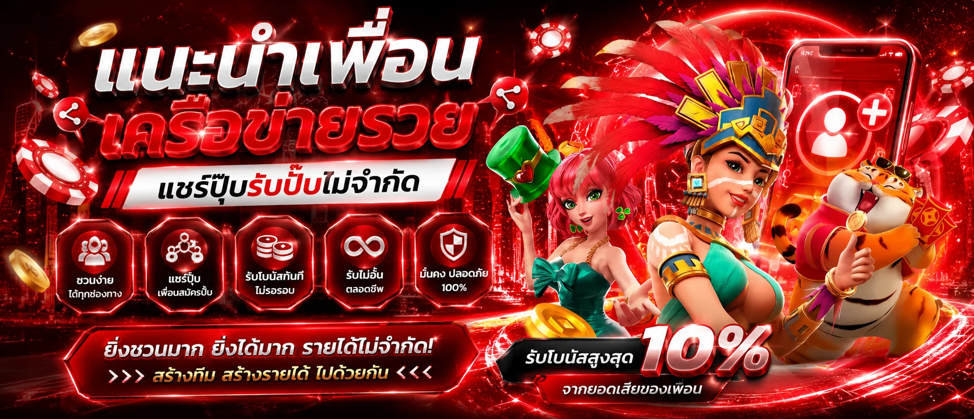 โปรโมชั่นเครดิตฟรี Dragon Gaming ประจำสัปดาห์